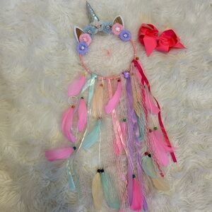 A unicorn dream catcher to catch your dreams! An amazing gift!